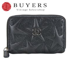 中古】 セリーヌ コインケース マカダム デニム レザー ブルー