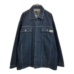 カナダ製 JORDAN ジョーダン TWO3 デニムジャケット ブルー(メンズ XL)中古 古着 V1764