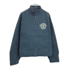 POLO JEANS ポロジーンズ ラルフローレン ハリントンジャケット スイングトップ ネイビー(メンズ L)中古 古着 V1765のサムネイル