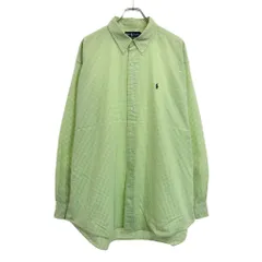 RALPH LAUREN ラルフローレン BLAKE ボタンダウン 長袖シャツ 大きいサイズ ギンガムチェック(メンズ XXL)中古 古着 V1993