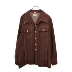 70年代 Levi's リーバイス Panatela パナテラ ウエスタンジャケット ブラウン(メンズ XL)中古 古着 V2132
