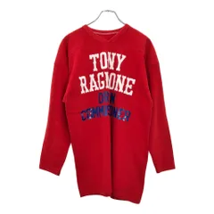 70年代 RUSSELL ATHLETIC ラッセル フットボール スウェット ヴィンテージ ラバープリント レッド(メンズ L)中古 古着 v2204