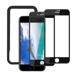 【2枚入り】iPhone SE3 /SE第2世代(2020)/8/7強化ガラスフィルム 高精細 4.7インチ 高透過率 硬度9Ｈ強化ガラス 滑らかなタッチ操作 指紋付着防止 自動吸着 飛散防止 気泡防止 全面保護フィルム アイフォンSE第2世代（