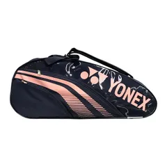YONEX ヨネックス ラケットバッグ6 テニスバッグ リュック 背負える ナイロン/PVCエナメル ピンク/ネイビー BAG1932R-20SS 中古 T1