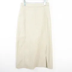 アーバンリサーチ サニーレーベル URBAN RESEARCH Sonny Label タイト ロング スカート スリット Free ベージュ kz13861