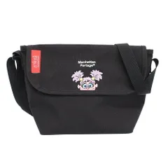 【天白】マンハッタンポーテージ ショルダーバッグ セサミストリート アビー・カダビー 刺繍 ブラック メッセンジャーバッグ 鞄