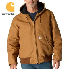 【今だけ20%OFF】Carhartt J140 LOOSE FIT FIRM DUCK INSULATED FLANNEL-LINED ACTIVE 中綿ジャケット カーハートブラウン JACKET CarharttBrown カーハートのサムネイル