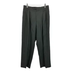 3タック スラックスパンツ オリーブ(メンズ W33 L30相当)中古 古着 V3761