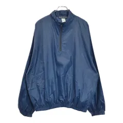 90年代 USA製 SURF STYLE ハーフジッププルオーバージャケット ネイビー(メンズ ONE SIZE)中古 古着 v3780