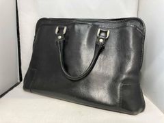 COACH トートバッグ グラブタンレザー ブラック 大容量 メンズ 7757