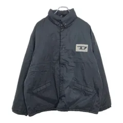DIESEL ディーゼル 中綿 ナイロンジャケット ブラック(メンズ M)中古 古着 V4027