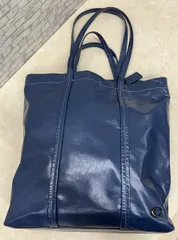 COACH コーチ レザー トートバッグ ショルダーバッグ 肩掛けかばん CO839 ブルー