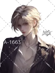 A-1663 メンズ ステッカー sticker 素材 コラージュ collage シール achashop