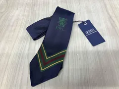  美品 POLO RALPH LAUREN ワンポイント エンブレム シルク ネイビー ラルフローレン ネクタイ タグ付き メンズ