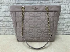 kate spade ケイトスペード トートバッグ ショルダーバッグ KK074 コジーグレー スペードフラワー キルティング ファブリック