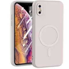 【在庫処分】シリコン Magnetic対応 耐衝撃 ケース ワイヤレス充電 薄型 スリム ソフトカバー 用 マグセーフ対応 軽量 TPU Max レンズの全面保護 擦り傷防 米軍MIL規格取得 全面保護カバー Xs アイフォン Xs Max 用 iPhone