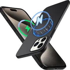 【在庫処分】ケース Magsafe 対応 薄型 マグネット搭載 用 iPhone 15 Pro Max 用 ケースPCマット質感 超軽量 iPhone15ProMax 黄変防止 指紋防 擦り傷防止 手触り良い 全面保護 超耐磨 耐衝撃カストラップホール付きアイ