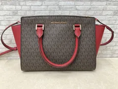 MICHAEL KORS マイケルコース 2WAY ショルダーバッグ ハンドバッグ 35H8GLMS6B ブラウン×レッド 総柄