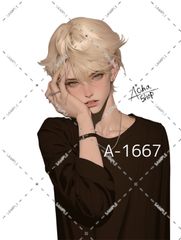 A-1667 メンズ ステッカー sticker 素材 コラージュ collage シール achashop