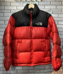 THE NORTH FACE ザノースフェイス　NFD00A62 ヌプシ 700 Sサイズ　レッド ブラック ダウンジャケット　アウトドア　ストリート