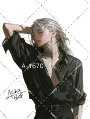 A-1670 メンズ ステッカー sticker 素材 コラージュ collage シール achashop