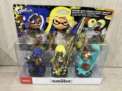 【未開封品】 【※※※】amiibo トリプルセット【インクリング(イエロｰ)/オクトリング(ブルｰ)/コジャケ】(スプラトゥｰンシリｰズ)