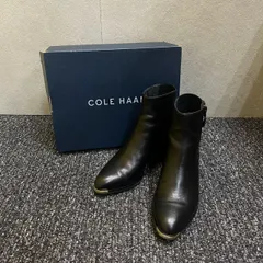 【EL6】 COLE HAAN コールハーン　グランドアンビション　パイソン　ショートブーツ　W23099　22.5cm　サイドジップ　MK11470