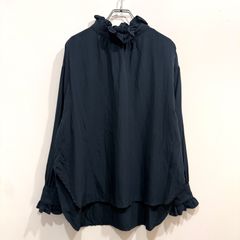 ビアズリー カディコットン ドルマン 長袖 薄手ブラウス ゆったり 濃い