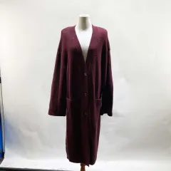 ラッキーシュエトゥ レディース ロング ニートカーディガン F ジーンズセンス