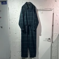 HAVERSACK ATTIER ハバーサック Checked All-in-one チェック柄 オールインワン つなぎ グリーン系【表参道A12】