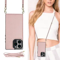 【人気商品】iphone16pro ショルダーケース 可愛い 首かけ 斜めがけ 手帳型 肩掛け カバー かわいい アイフォン16プロ ストラップ付き おしゃれ スマホケース カード入れ RFIDスキミング防止機能 窓口式 ロング ショルダー ケース クロスボデ