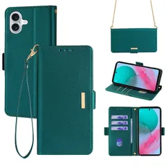 【新着商品】グリーン COCOCLOUD 贈り物 耐久性 防指紋 肌感レザー 耐汚れ気質 上質な手触り 横置き カード収納 ロングストラップ おしゃれ 女性 斜めがけ 肩掛け ストラップ長+短２本付き カバー 財布型 アイフォン16 For For ショルダー