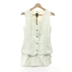 snidel スナイデル セットアップ サイズ:F サマーツイードジレ　スカショーパン 2025SS/SWFV252038   ホワイト レディース / 240001175537