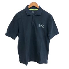 美品 EA7 エンポリオアルマーニ ポロシャツ M 紺 ロゴ ストレッチ 半袖 美品 EA7 エンポリオアルマーニ ポロシャツ M 紺 ロゴ ストレッチ 半袖