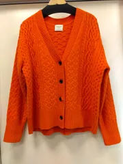 M7　グリーンレーベルリラクシング　green label relaxing　トップス　カーディガン　ケーブルニット　アラン編み　ウール　100％　ユナイテッドアローズ　Vネック