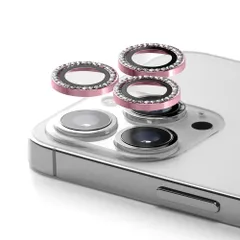 CASETiFY iPhone 14 Pro / 14 Pro Max ラインストーン カメラレンズ保護カバー - サクラピンク
