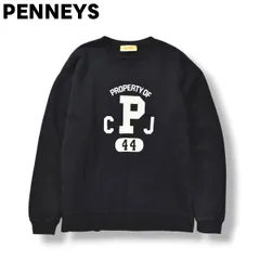 【美品】 【別注】 ぺニーズ PENNEYS x FREAK'S STORE フリークスストア 裏起毛 カレッジロゴ スウェット トレーナー プルオーバー ブラック フリーサイズ レディース ♪
