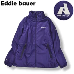 【高機能】 エディーバウアー Eddie bauer ダウン ジャケット ラグランスリーブ ファーストアセント FIRST ASCENT イタリア製 ファブリック TWIN DOWN PL パープル アウトドア ウェア ジャンパー レディース ♪