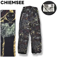 キムジー CHIEMSEE スノーボード パンツ XS 総柄 ネイビー ウィンター スポーツ ウェア スノボ スキー ウィンドブレーカー メンズ