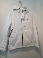 le coq sportif 白 フード 起毛 ウィンドブレーカー ジャケット