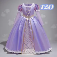 ラプンツェルドレスなりきりコスチューム長袖秋冬
