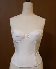 ＜ブライダルインナーサンプル品＞ロングビスチュエD70　ホワイト