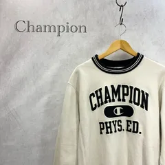 Champion REVERSE WEAVE クルーネック スウェット トレーナー トップス ロゴ MEDIUM アイボリー  メンズ ファッション