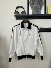 アディダス 3本線 トラックジャージ 白 L