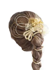 [Lomeri] ロメリ 【11色展開】 髪飾り ロープアレンジ ドライフラワー 髪飾り K