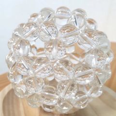神聖幾何学 フラーレン ヒマラヤカンチェンジュンガ産水晶12ミリ玉使用