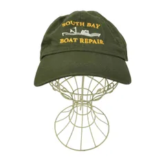 ユーズドフルギ USED古着 OLD SOLDER SOUTH BAY BOAT REPAIR 刺繍 ロゴ 6パネル キャップ メンズ 表記無 