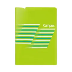 【在庫処分】キャンパス プリントファイル 見開きワイドポケットタイプ コクヨ ライトグリーン フ-CS755LG
