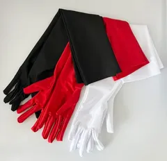 衣装用レディース ロング手袋 衣装用 コスプレ 仮装衣装 サテングローブ ウエディング 仮装