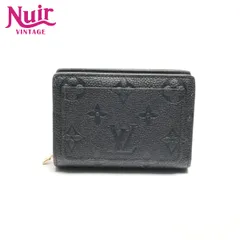 LOUIS VUITTON ルイ・ヴィトン 二つ折り財布 モノグラムアンプラント ポルトフォイユクレア【中古】
